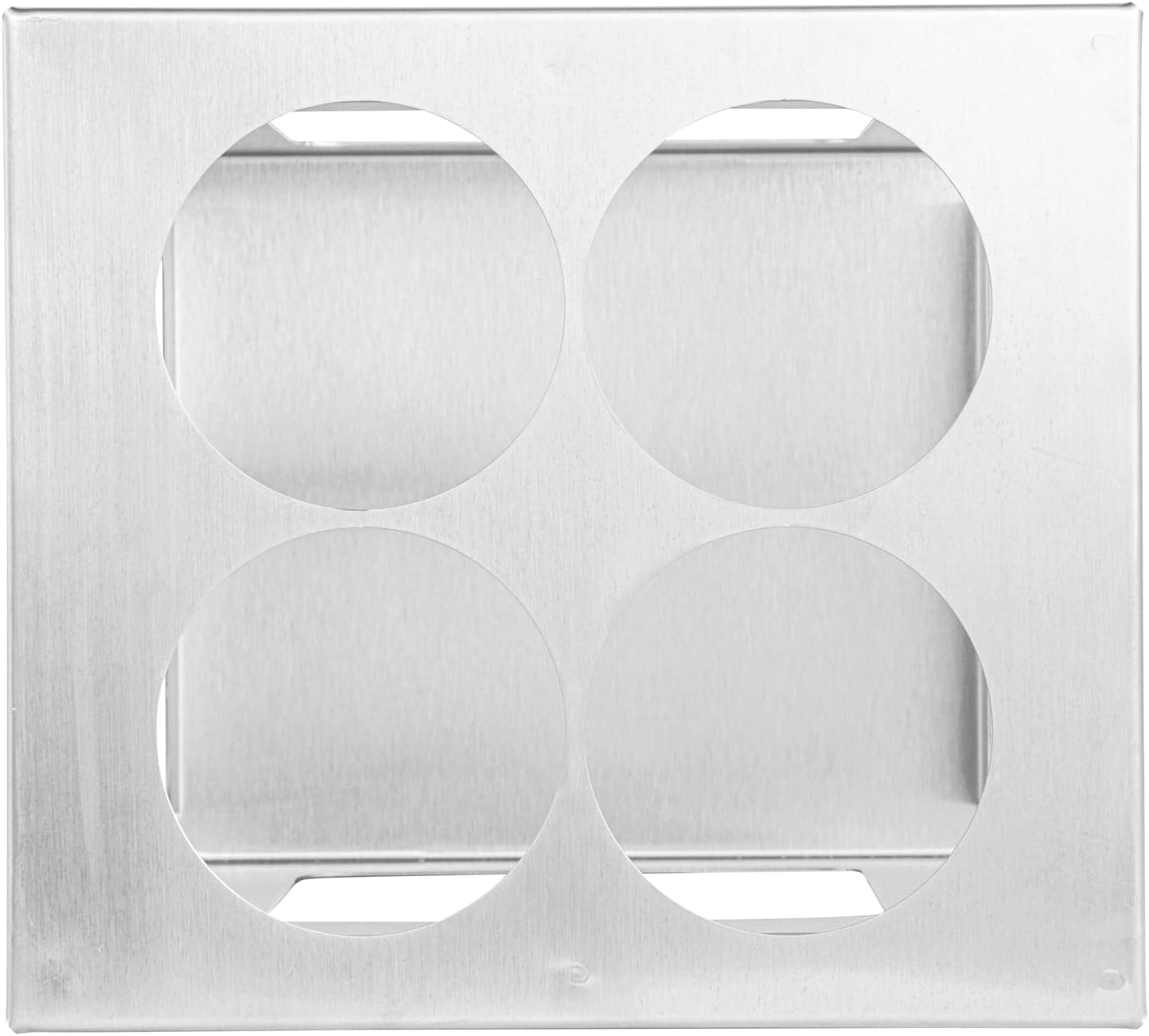Restaurantware Stainless Steel Bottle Organizer - 1 Count - 6.299 x 7.087 x 0.394 Inches - Dishwasher-Friendly Condiment Holder - Kitchen Bottle Rack - Space-Saving Design - Silver