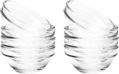2.5 oz Mini Pinch Bowls, Little Condiment Dishes for Meal Prepping, Dipping Sauces, or Small Servings, Dishwasher and Microwave Safe
