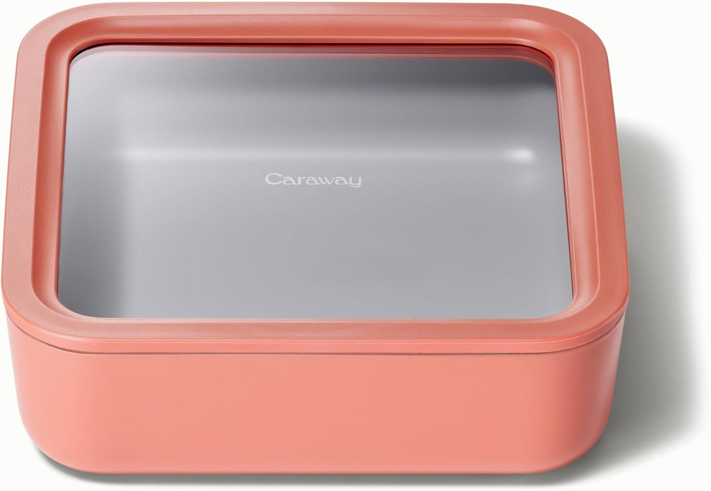 Caraway Glass Food Storage - 4.4 Cup Glass Container - Ceramic Coated - Easy to Store, Non Toxic, Non Stick Lunch Box Container with Lids - Dishwasher, Oven, & Microwave Safe - Mist