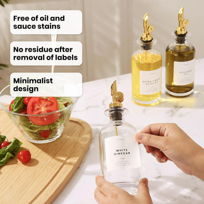 Molimoli - Premium Olive Oil Dispenser Bottles for Kitchen with Pourer - Oil and Vinegar Dispenser Set, Glass Dispenser for Kitchen, Dispenser Bottle of 350ml