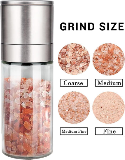 Gulex Salt and Pepper Grinder Set Pepper Mill Salt Shaker Refillable