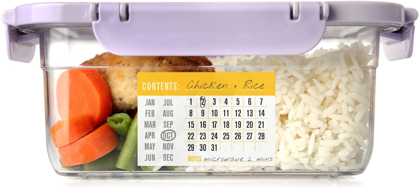 Restaurant Quality Shelf Life Labels / 500 Meal Prep Stickers/Use by Removable Labels / 2" x 3" Food Organization Sticker/Made in The USA