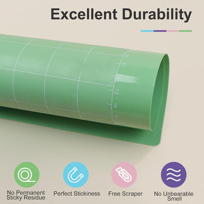 HTVRONT Cutting Mats 12x12, Compatible with Cricut Maker/Explore