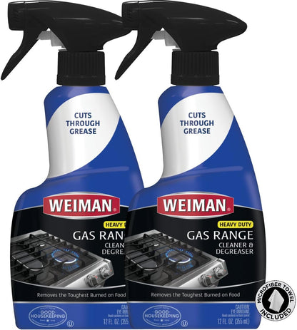 Weiman Gas Range Cleaner and Degreaser, Single, Lemon, 1 Count