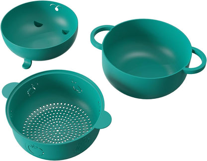 68OZ Microwave Ramen Bowl, Noodle Cooker, Steamer, Removable Strainer
