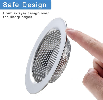 Sink Strainer Double-Layer Safe Design for Kitchen Sink Drain Basket