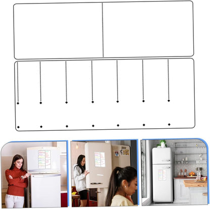 Magnetic Weekly Meal Planner Board for Fridge Magnetic Schedule Organizer for Tasks and Grocery Lists Reusable Dry Erase Whiteboard