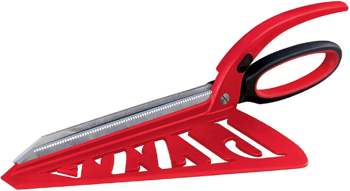 Pizza Cutter Scissors with Serving Surface