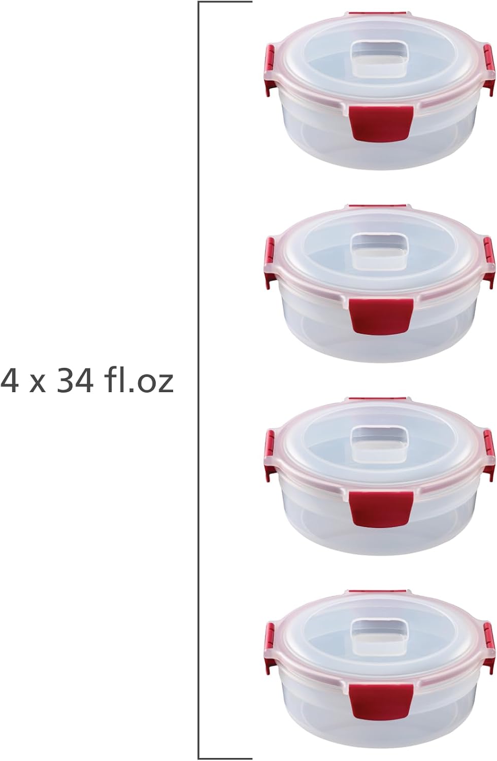 Joseph Joseph Nest Lock Plastic BPA Free Food Storage Container Set with Lockable Airtight Leakproof Lids, 10-Piece, Multi-Color