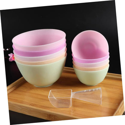 Didiseaon Odorless Anti-drop Silicone Mixing Bowl for Facial Masks Cooking Flexible Microwave Dishwasher Safe for Ingredients Sauces Medium Green