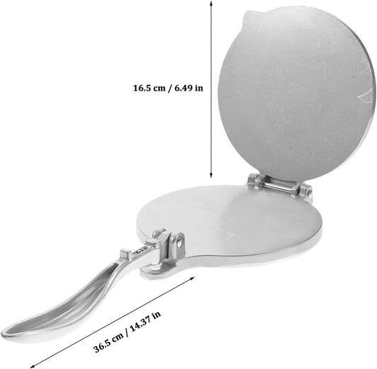 6.5 Inch Manual Aluminum Tortilla Press, Dough Press Maker for Flour Tortillas, Roti, Burritos, Dumpling & Mexican Flatbreads, Easy Operation for Home Kitchen and Restaurant