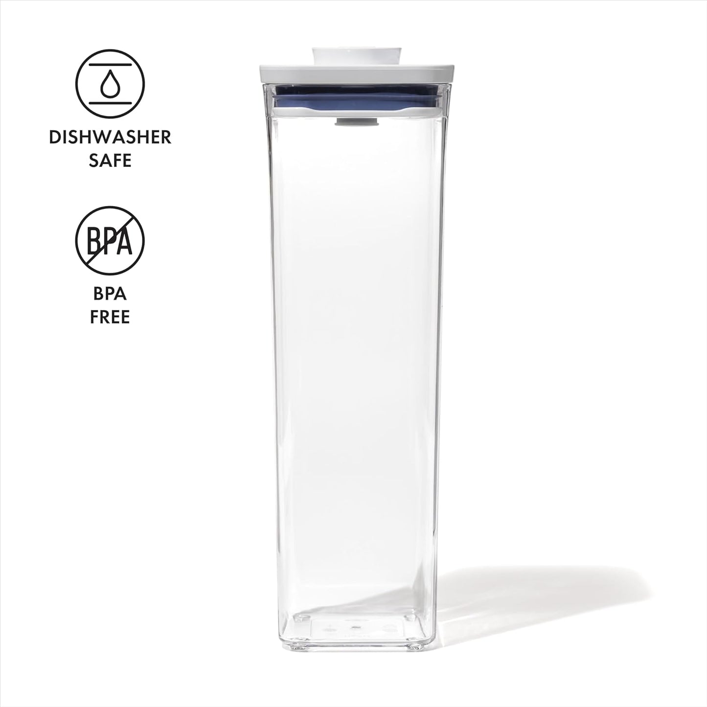 OXO Good Grips POP Container - Airtight Food Storage - Small Square Short 1.1 Qt Ideal for 1 lb of brown sugar or confectioner's sugar