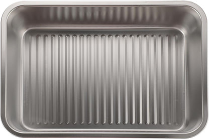 BSTKEY Pizza Dough Proofing Box, Stainless Steel Rectangle Food Storage Box Container with Leak Proof & Airtight Lid, 11.8 x 8.3Inch Large Capacity Household Pizza Dough Container