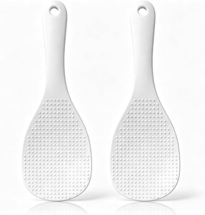 Mabor 2PCS Rice Spoon, Plastic Rice Serving Spoon Paddle Non Stick