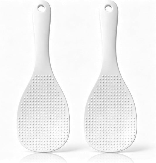 Mabor 2PCS Rice Spoon, Plastic Rice Serving Spoon Paddle Non Stick