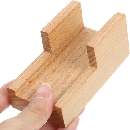 Amosfun Japanese Wooden Sushi Holder - Traditional Sushi Rack Taco Holder for Home Restaurant Party Use 3.54 X 1.96 X 1.57 Inches