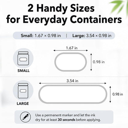 Removable Expiration Date Labels for Food Containers, Waterproof Food Storage Labels for Deli Containers, Best By Pantry Label, Freezer Refrigerator Label, Write On Kitchen Organization Label