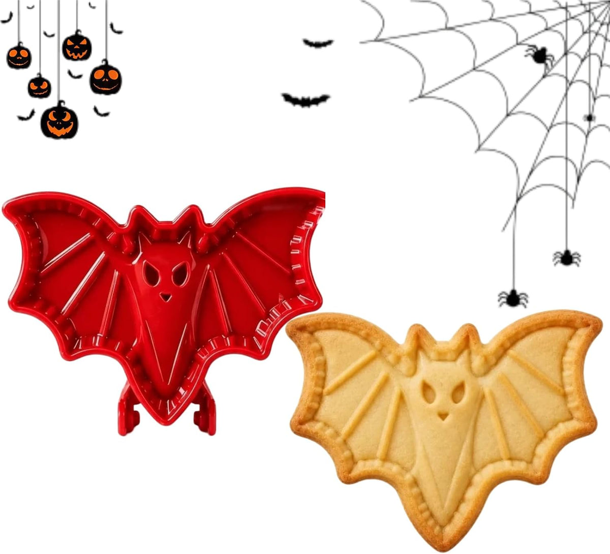 Halloween Mini Hand Pie Molds Set, Dough Press Cutter with 8 Fall Shapes