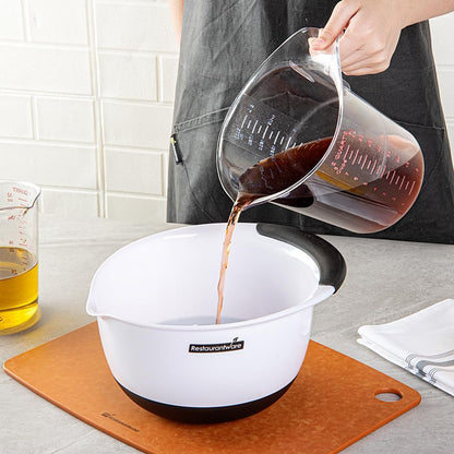 Restaurantware Plastic Measuring Cup - Chef 101 Measuring Jug with Dual Unit Markings, Dishwasher Safe - Clear Measuring Cup for Kitchen, Restaurants