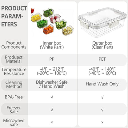 2 Pack Snackle Box Containers, 8 Compartments Divided Serving Tray with Lids & Handles, Portable Snack Storage for Veggies, Fruits, Charcuterie, Candy – BPA-Free, Leak-Proof (8 Sections Each)