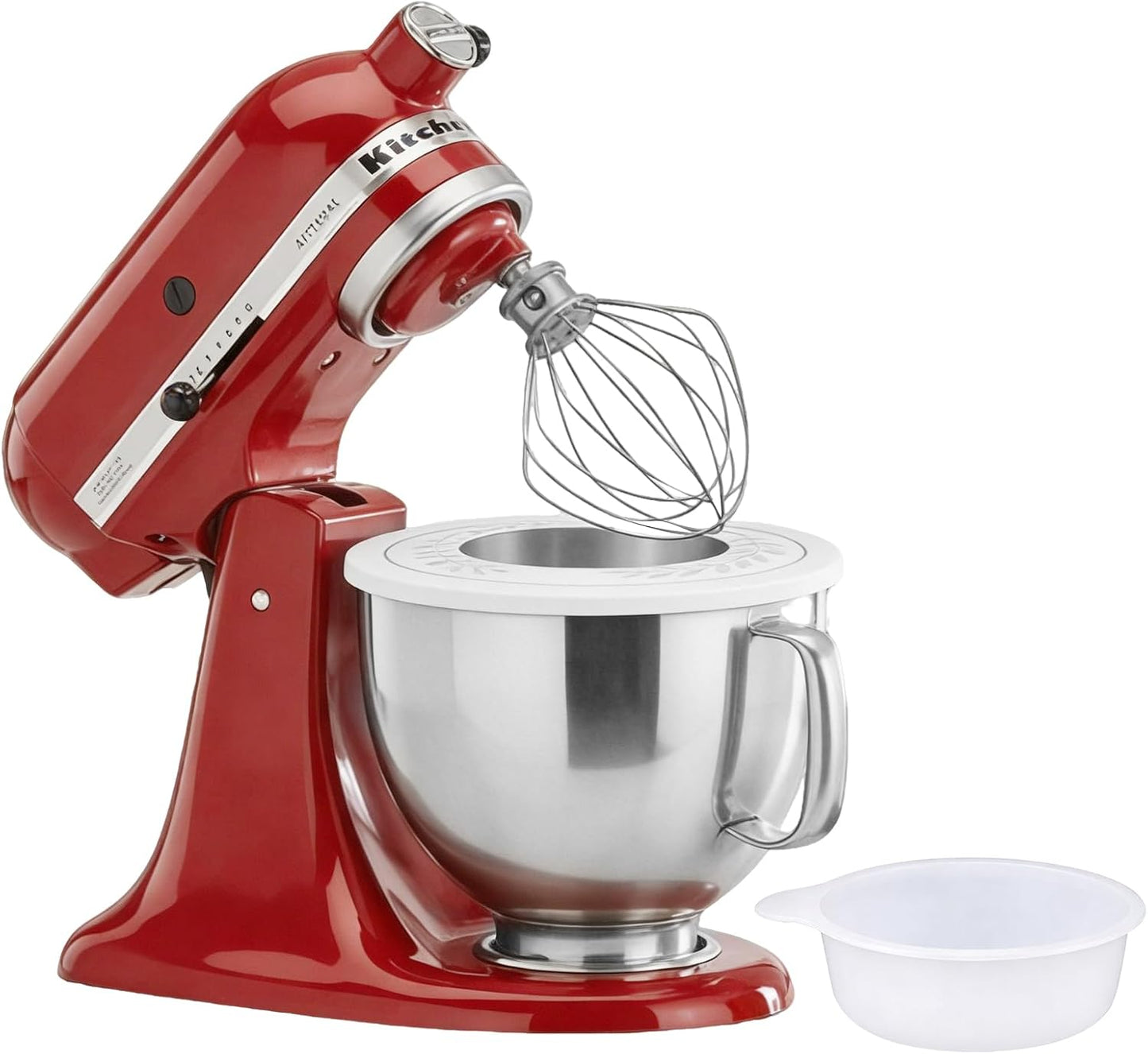 5 Quart Stainless Steel Mixing Bowl With Handle and Lid - Compatible with KitchenAid 4.5-5 QT Tilt-Head Stand Mixers (Classic & Artisan Series), Replacement Bowl for Models K45, K45SS, KSM150, KSM75