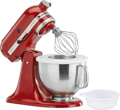 5 Quart Stainless Steel Mixing Bowl With Handle and Lid - Compatible with KitchenAid 4.5-5 QT Tilt-Head Stand Mixers (Classic & Artisan Series), Replacement Bowl for Models K45, K45SS, KSM150, KSM75