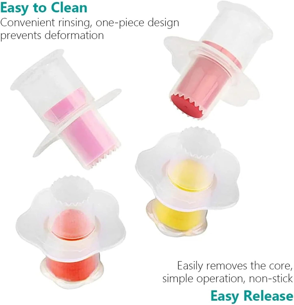 Cupcake Corer 32/ Kitchen Cake Tools Cupcake Muffin Cake Corer Plunger Cutter Pasty Decorating Divider Mould(Red)