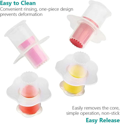Cupcake Corer 32/ Kitchen Cake Tools Cupcake Muffin Cake Corer Plunger Cutter Pasty Decorating Divider Mould(Red)