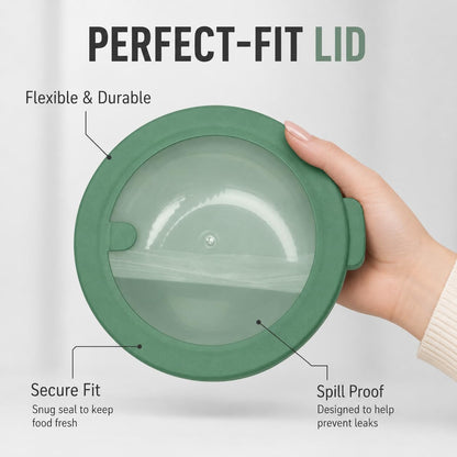 Pera Mixing Bowls with Lids, 8-Piece Airtight Leak-Proof Nesting BPA-Free Bowl Set for Kitchen & Food Storage, Large 4200ml Capacity, Microwave & Dishwasher Safe