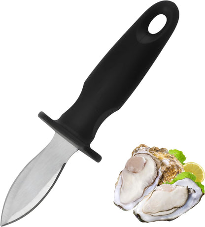 Oyster Knife Shucker Oyster Shucking Tool Perfect for Opening Clams, Mussels, Scallops, Shellfish Ideal for Home Kitchens, Raw Bars & Chefs