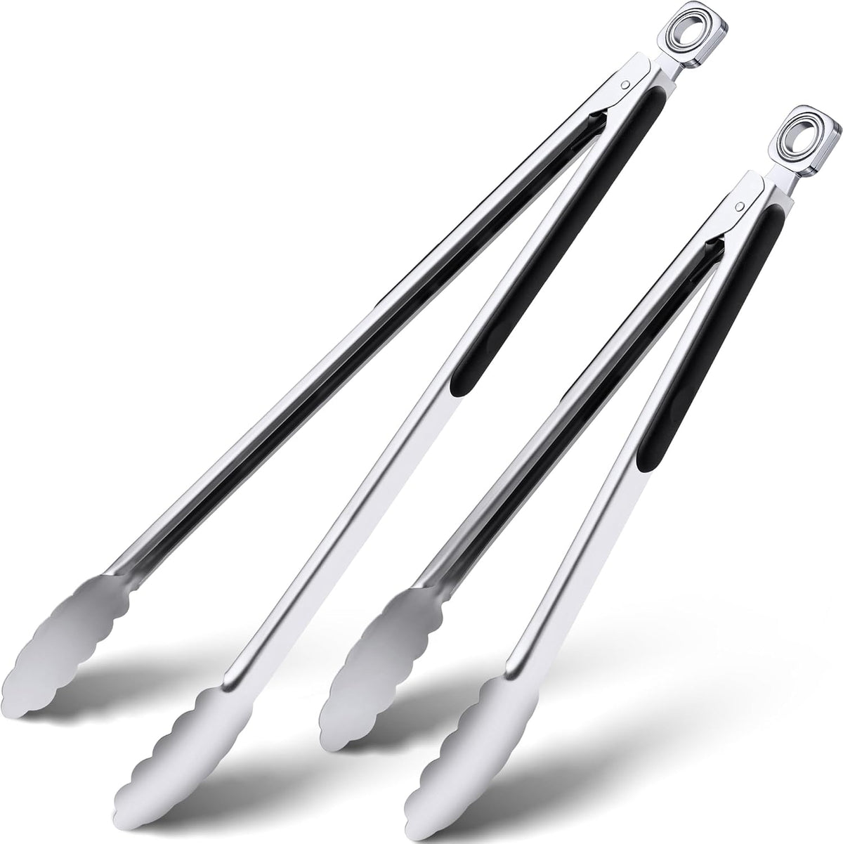17" Extra Long Metal Tongs,Grilling Tongs,Stainless Steel Tongs for Cooking