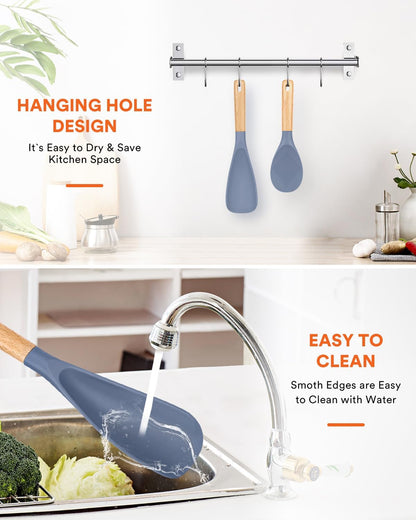 Badiano Cooking Spoon and Rice Scooper for Nonstick Cookware,Multi-function