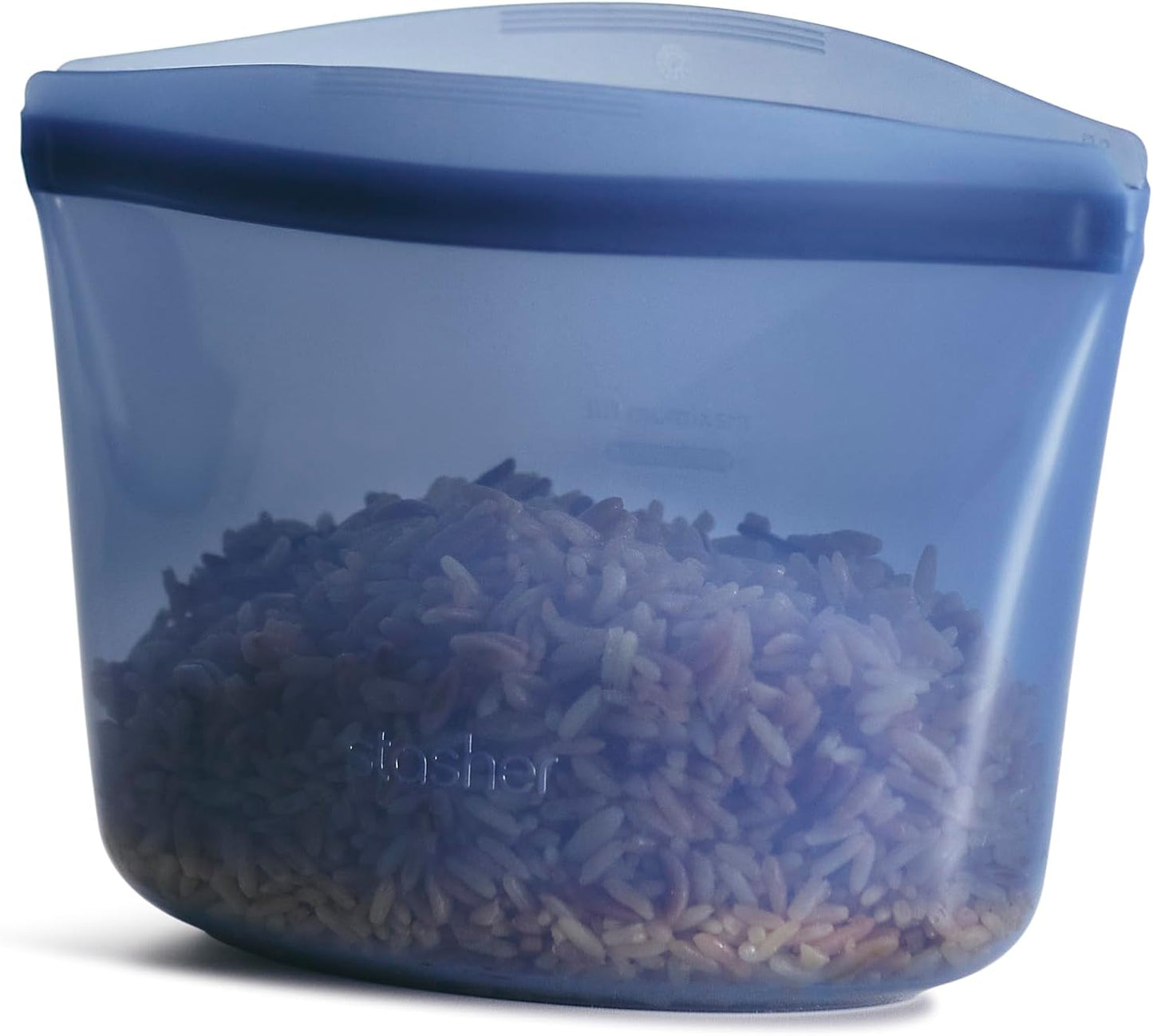 Stasher Premium Reusable Silicone Food Storage Bags, 2-Pack, Clear