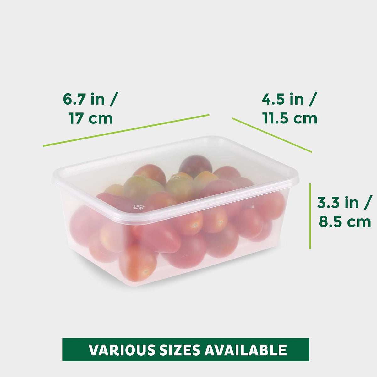Freshware Food Storage Containers with Lids [60 Pack 8, 16, 32 oz, 20 sets each size] Plastic Deli Containers, Meal Prep Containers, Microwave and Freezer Safe, Stackable, Leakproof, BPA Free, Clear