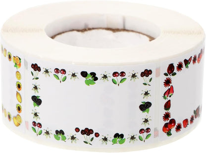 TEHAUX Waterproof Fruit Date Stickers 500 Pack Removable Adhesive Labels for Food Storage Multi-Function Label Stickers for Kitchen Office and Home Use
