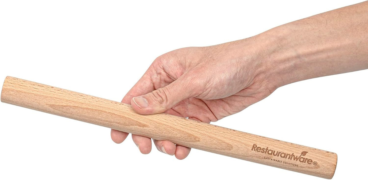 Restaurantware 12 in Wood Beech Asian Dowel Rolling Pin