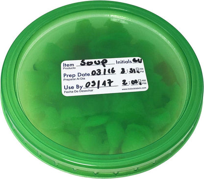 Removable Food Storage Shelf Life Labels for Food Rotation Use by Preparation Stickers Prep Date 1 x 2 Inch 500 Adhesive Stickers