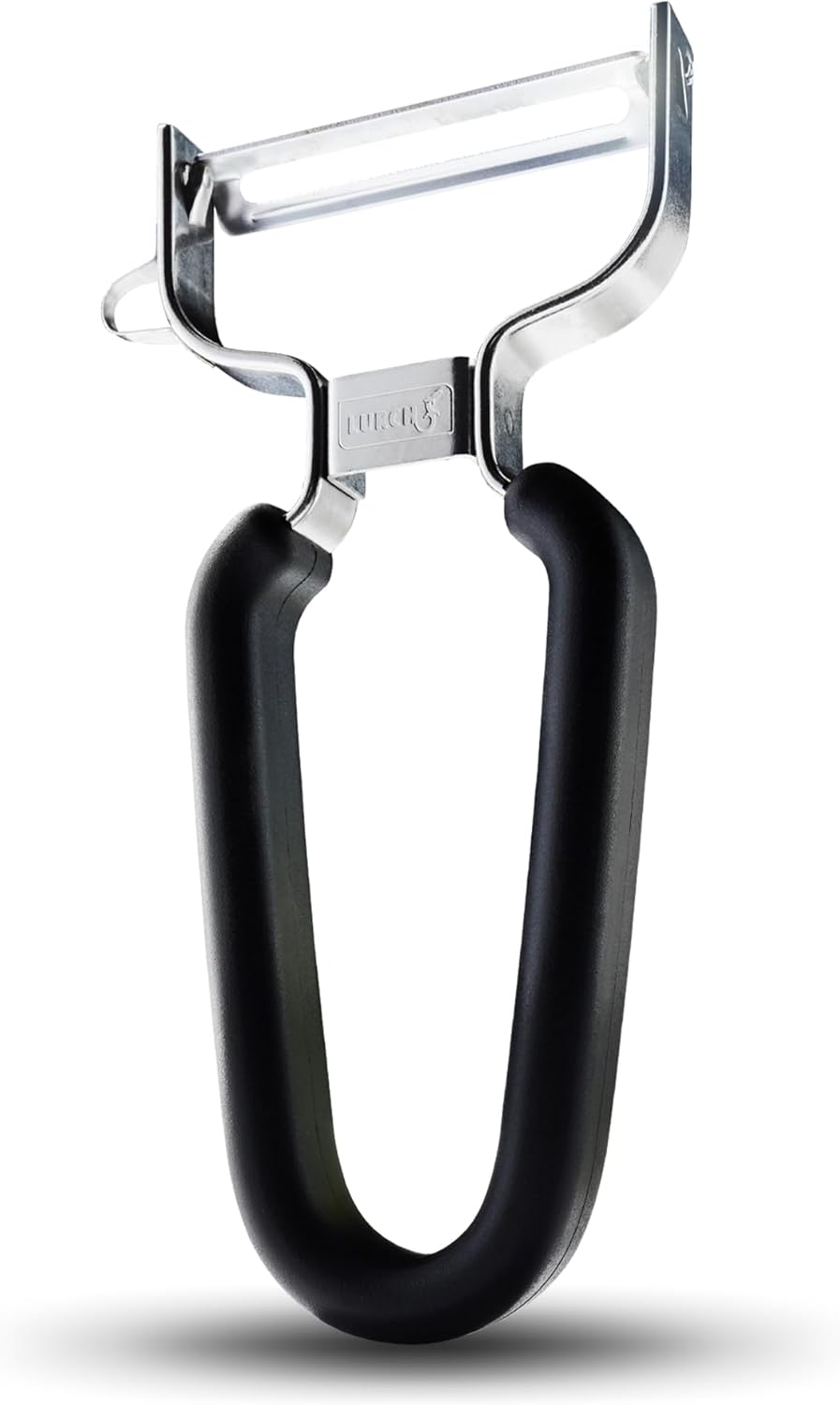 Lurch Germany Julienne Vegetable Y Peeler 5.1 x 2.3 Inches / 13 cm x 6 cm | Stainless Steel Cutter & Slicer for Carrot, Potato & Apple | Veggie Zoodles Maker | Non-slip Comfortable Handle - Black