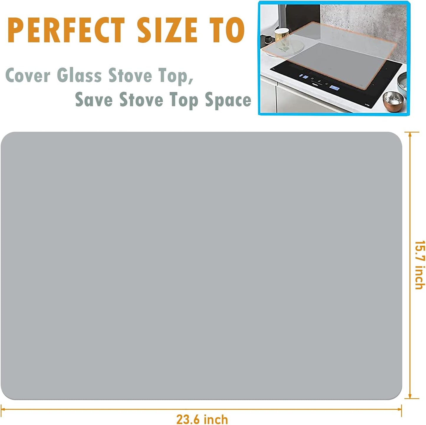Webake Extra Large Silicone Mat For Countertop, Multipurpose Nonstick Heat Resistant Mat 23.6" x 15.7" for Baking, Rolling Dough, Fondant, Resin Expoxy, Craft, Jewerly (Red)