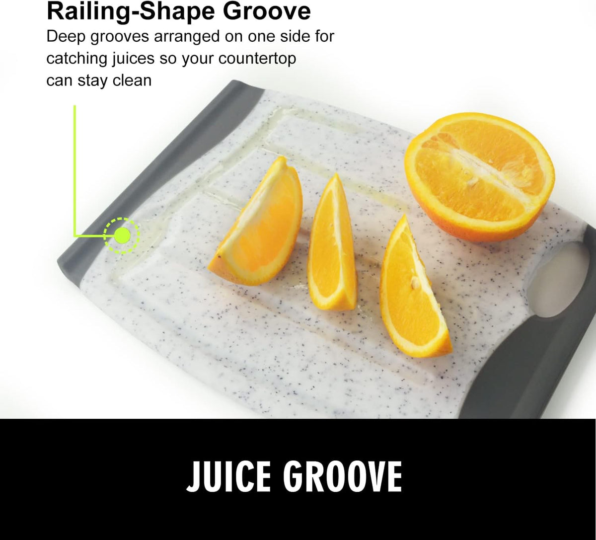 7.48" Small Plastic Cutting Board for Small Kitchen Task (Grey)