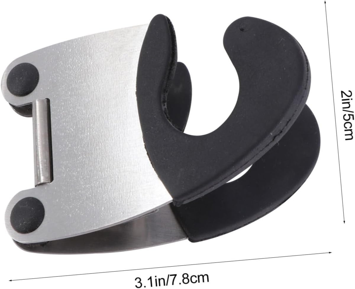 2 Pack Stainless Steel Pot Clip Spoon Holder for Cooking