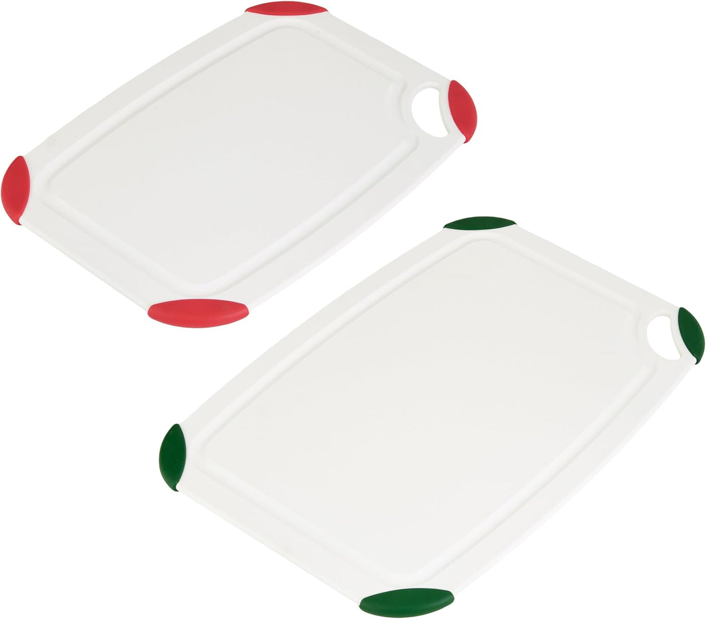 Farberware Cutting Board Set Made from Recycled PET (RPET) with Non-Slip Edges, Durable & Dishwasher Safe, 2-Piece