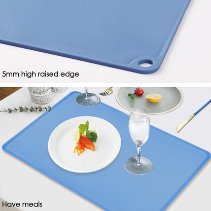 Extra Large Silicone Mat, 31.5x23.6 Inch Heat Resistant Mat for Kitchen Counter, Non Stick Silicone Baking Mat for Dough and Pastry, Thick Silicone placement Countertop Protector, Black countertop mat