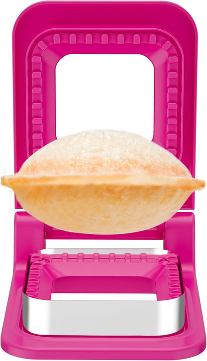 HiYZ Sandwich Cutter and Sealer - Stainless Steel Decruster Sandwich Maker - Peanut Butter and Jelly Crustless Sandwich Bread Pancake Maker Cookie Cutter for Kids Children Boys Girls