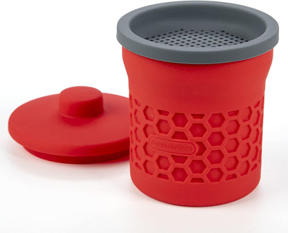 PrepSolutions Silicone Grease Strainer And Keeper, 2 Cup Capacity