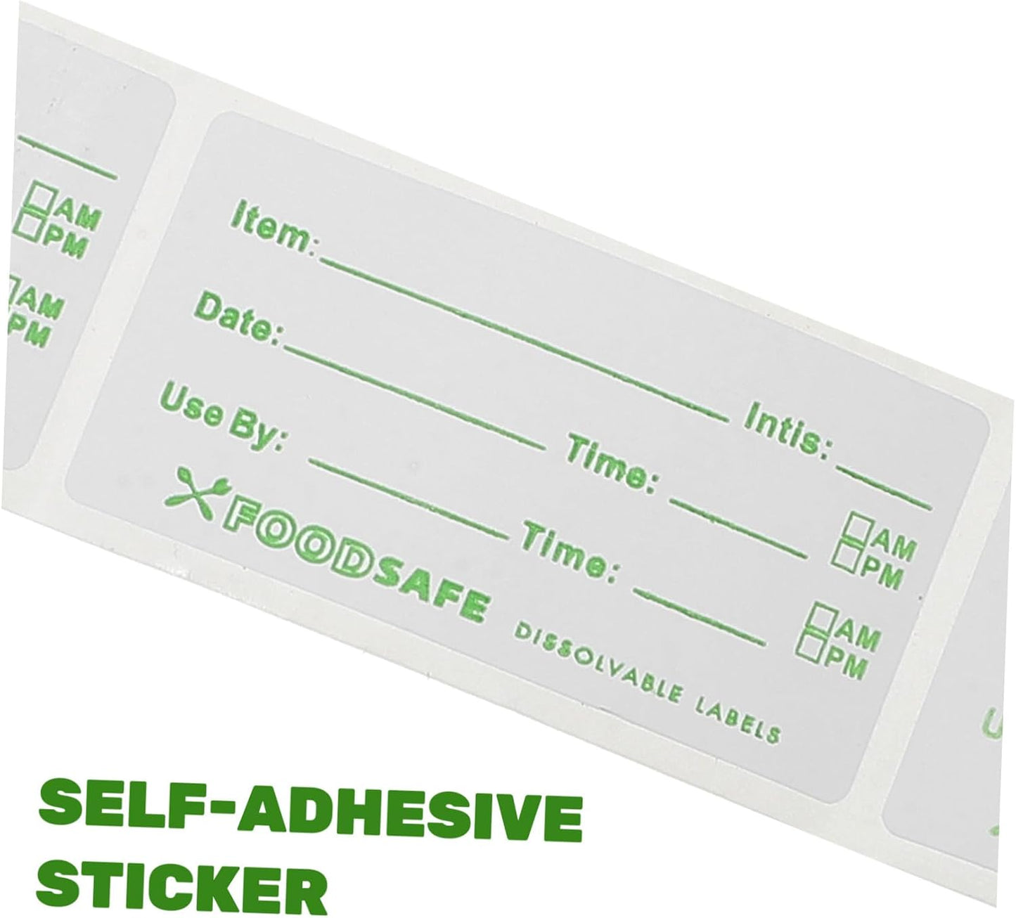 Date Stickers for Food Storage of Removable Labels for Refrigeration Easy Application and Removal for Organizing Kitchen and Pantry Items