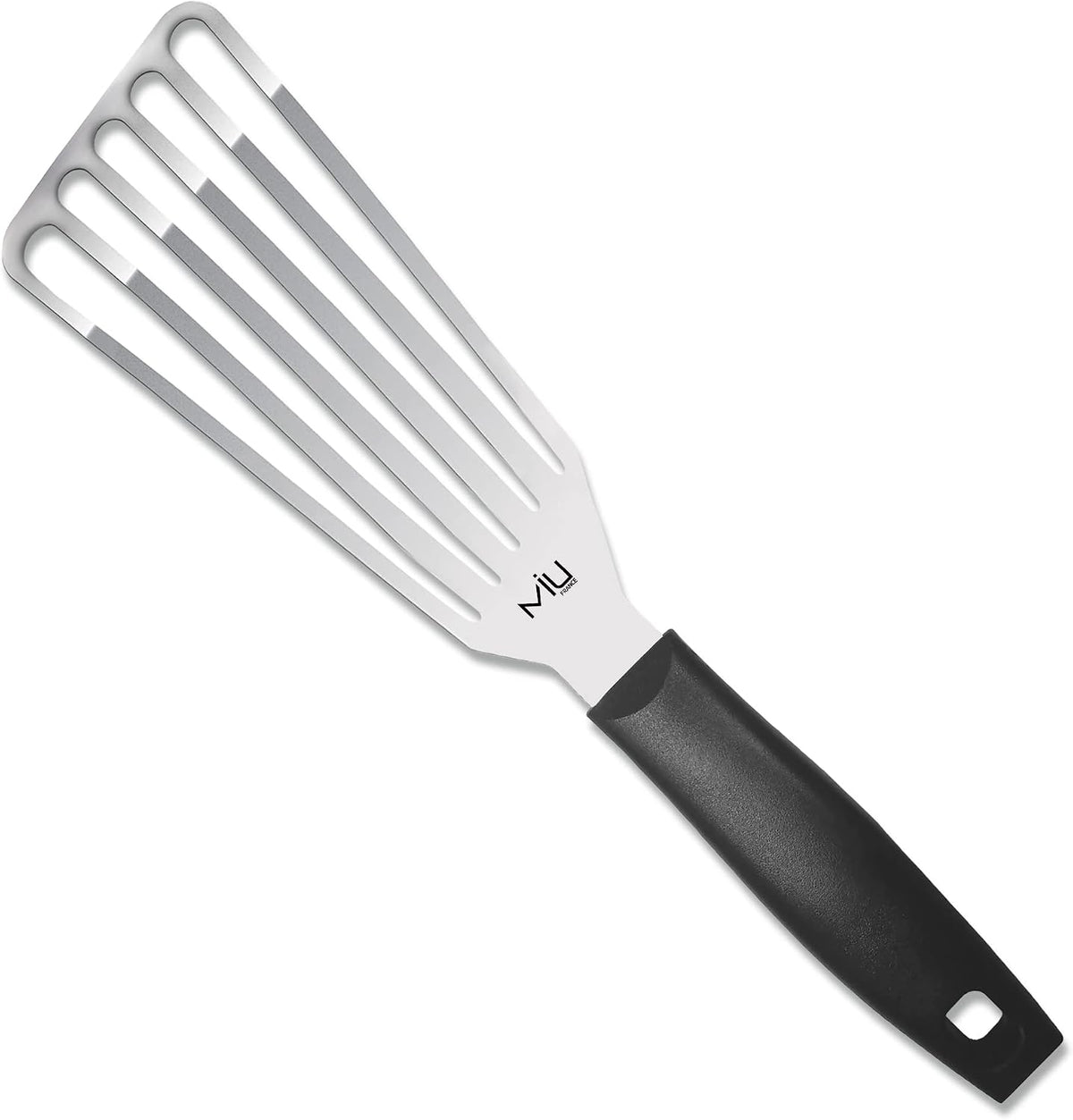 MIU Fish Spatula Stainless Steel, Flexible, Polished Metal, Corrosion Resistant, Kitchen Slotted Turner [Upgraded Version]