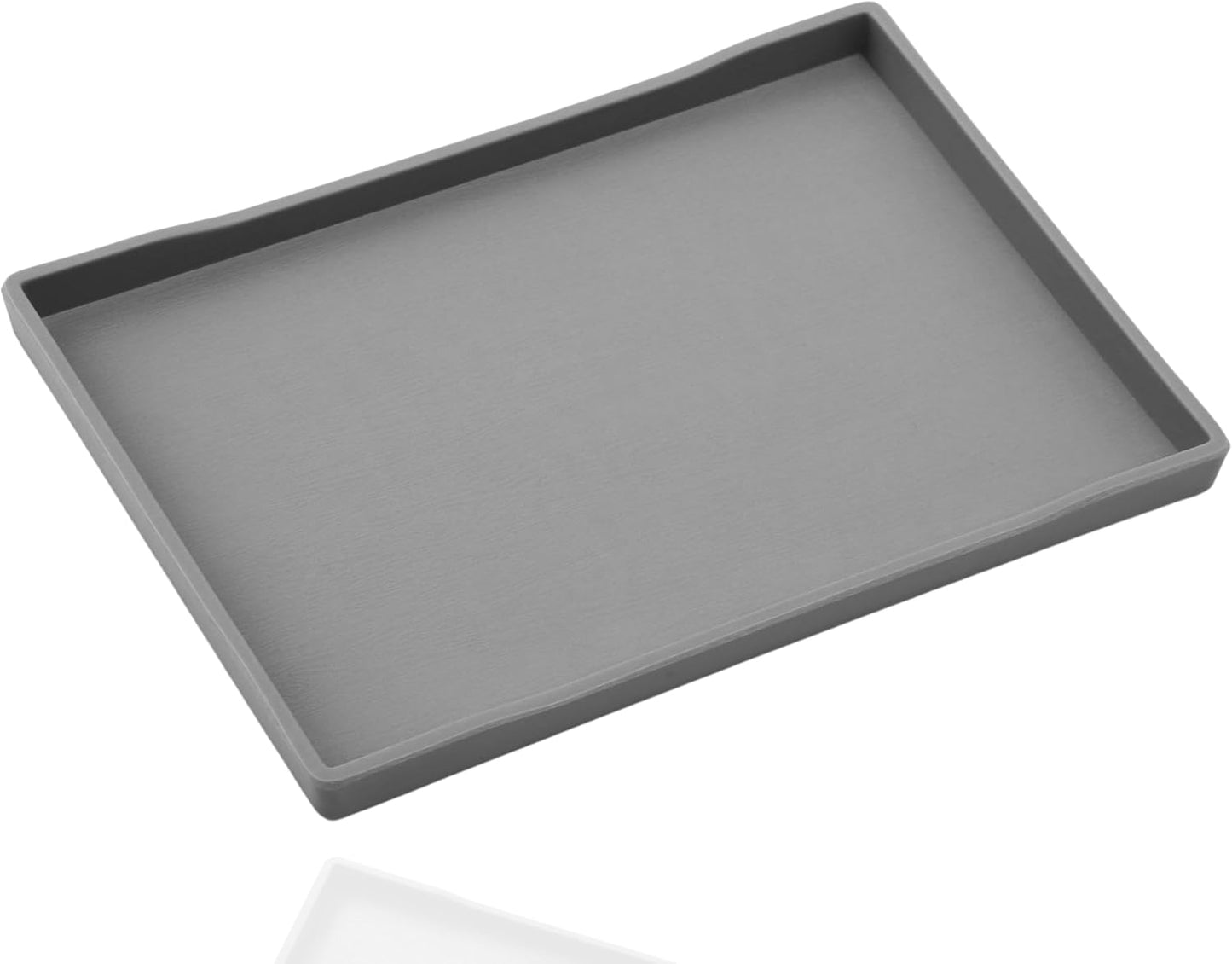 White Serving Tray (13.5 x 9.6 inch) for Serving Accessory, Elegant & Stackable Plastic Tray for Spa, Coffee, Drinks, Tea, Bar, Party, Seasoning, Perfume and Display Use.