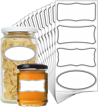 100-Pack Removable Freezer Labels, Waterproof Food Storage Stickers for Date & Contents Marking - Colors A
