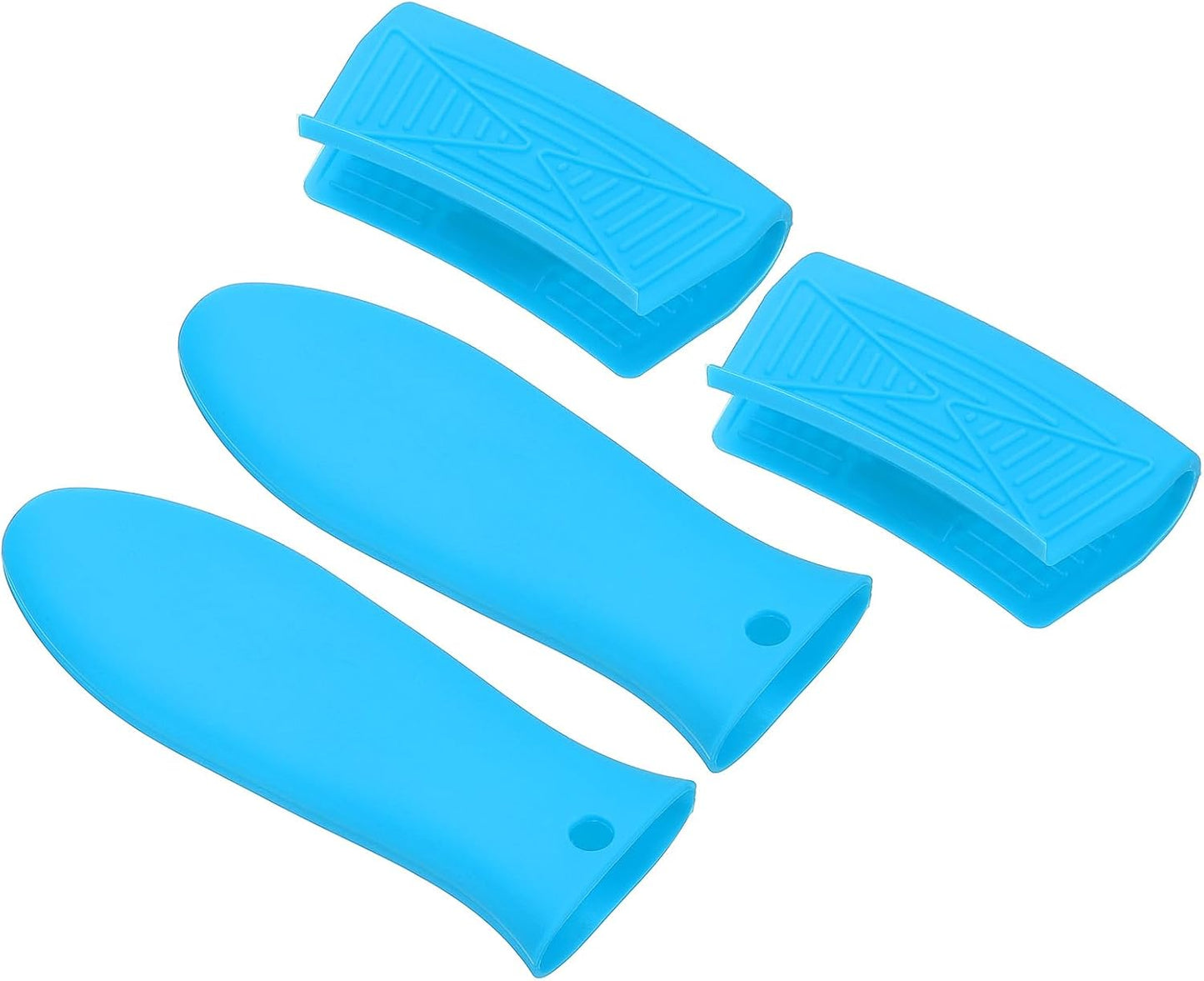 uxcell 4 Pcs Silicone Assist Hot Pan Handle Holder Hot Skillet Handle Covers Pot Holder Sleeve Non-Slip Heat Resistant for Kitchen Pot Frying Pans Cookware (Orange)